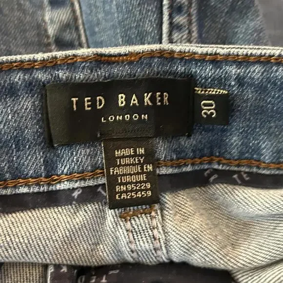 Ted Baker Womens Blue Denim Jeans Size 30 Relaxed Fit High Rise - Picture 4 of 5